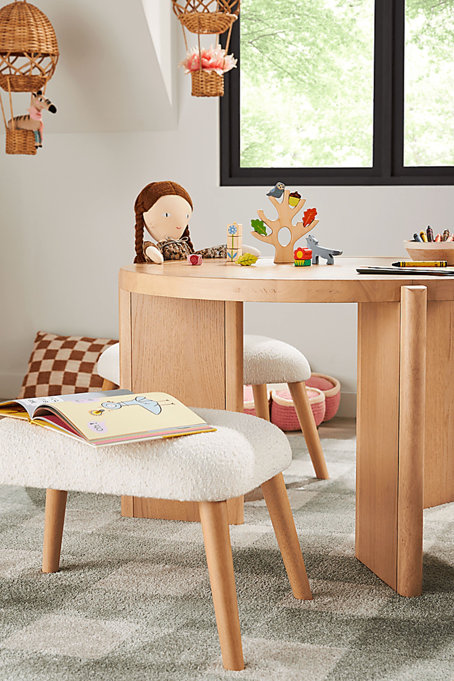 Kids Hidden Hills Light Oak Play Table - Image 4