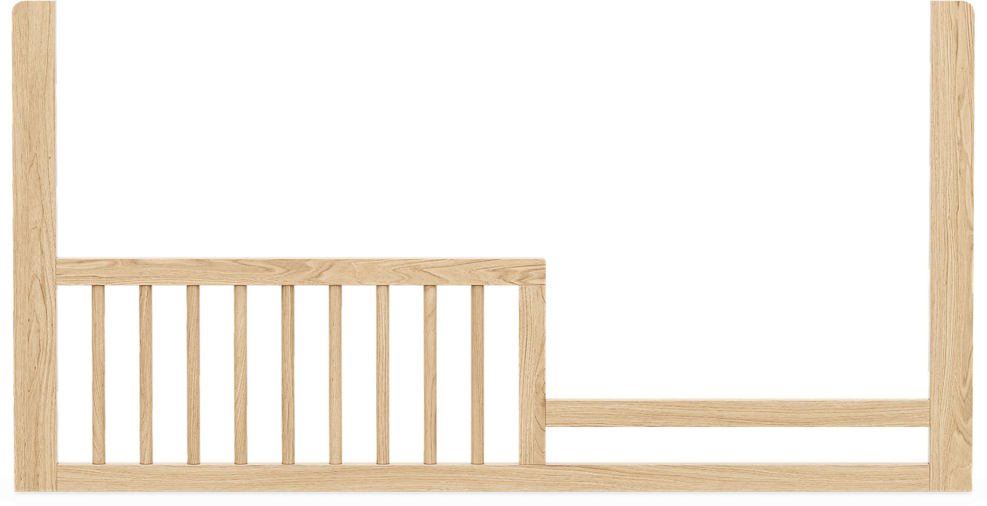 Kids Hidden Hills Light Oak Toddler Rail for 4-in-1 Crib - Image 1
