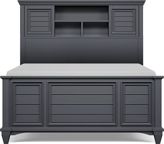 Kids Hilton Head Graphite 5 Pc Full Bookcase Bedroom - Thumbnail - Image 3