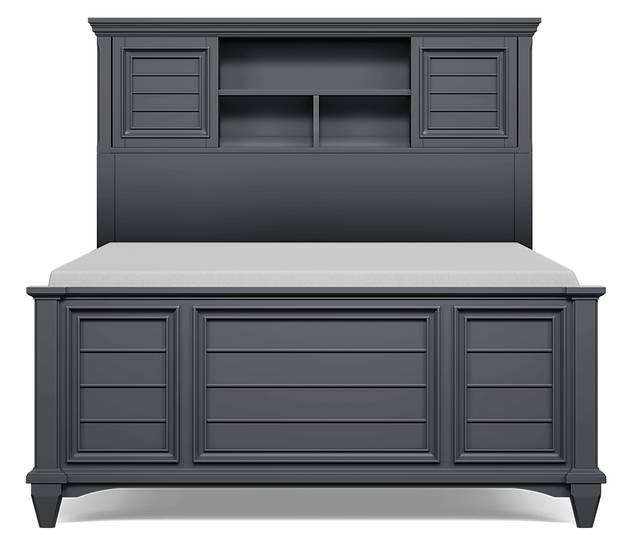 Kids Hilton Head Graphite 5 Pc Full Bookcase Bedroom - Thumbnail - Image 3