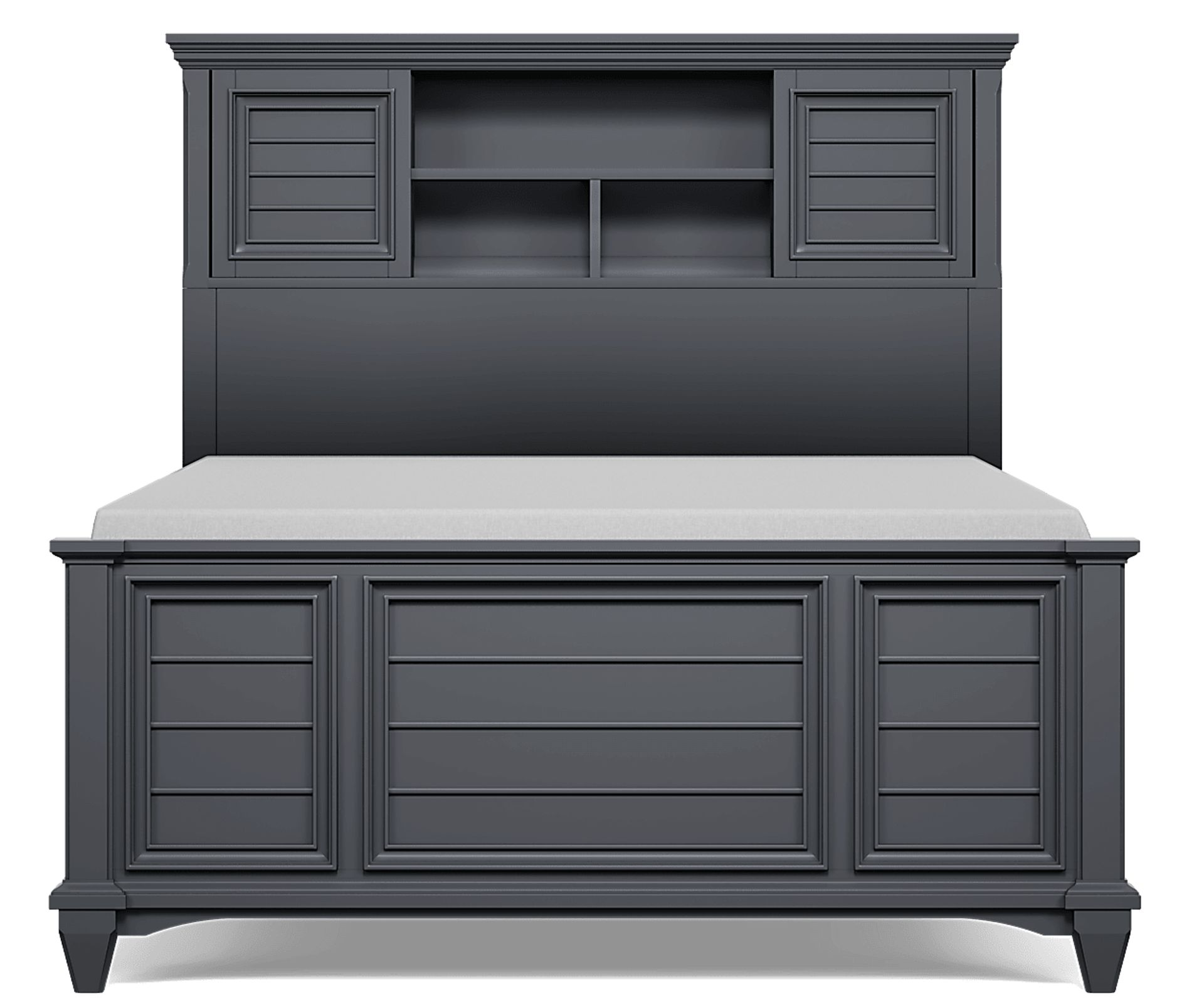 Kids Hilton Head Graphite 5 Pc Full Bookcase Bedroom - Image 3