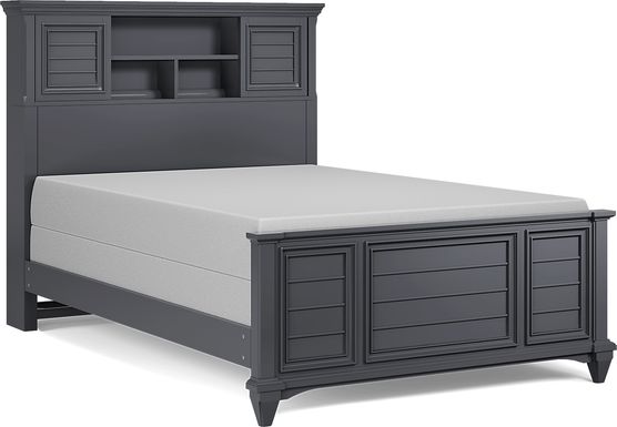 Kids Hilton Head Graphite Full Bookcase Bed