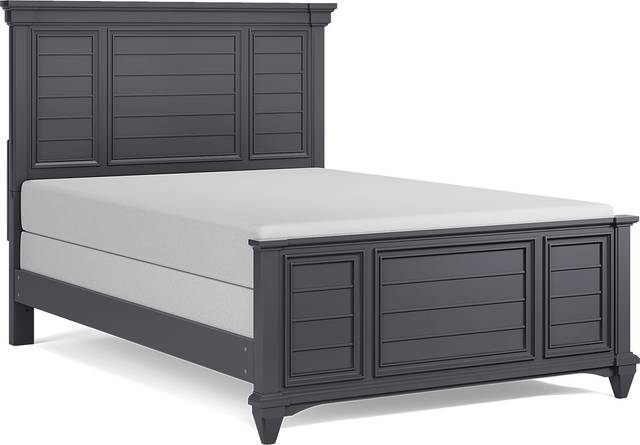 Kids Hilton Head Graphite Full Panel Bed - Thumbnail - Image 1