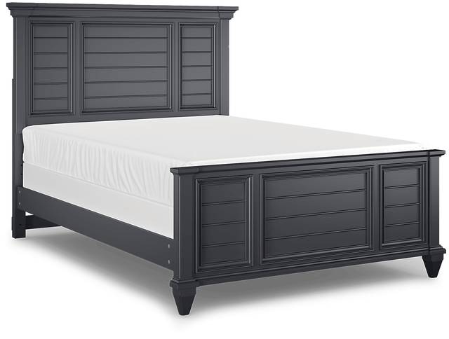 Kids Hilton Head Graphite Full Panel Bed - Thumbnail - Image 1