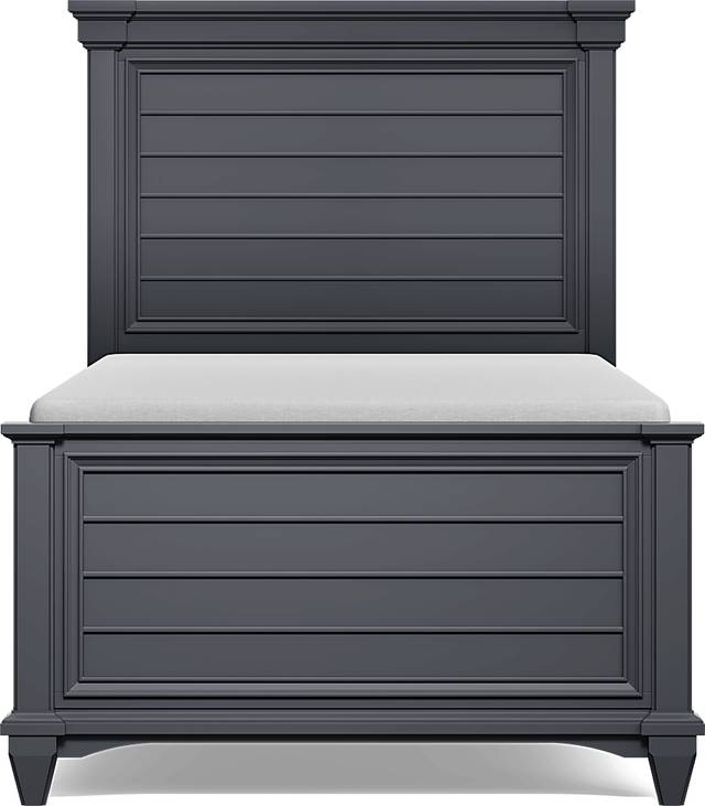 Kids Hilton Head Graphite Twin Panel Bed - Thumbnail - Image 3