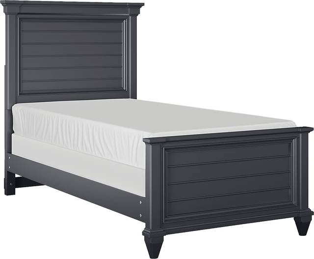Kids Hilton Head Graphite Twin Panel Bed - Thumbnail - Image 1