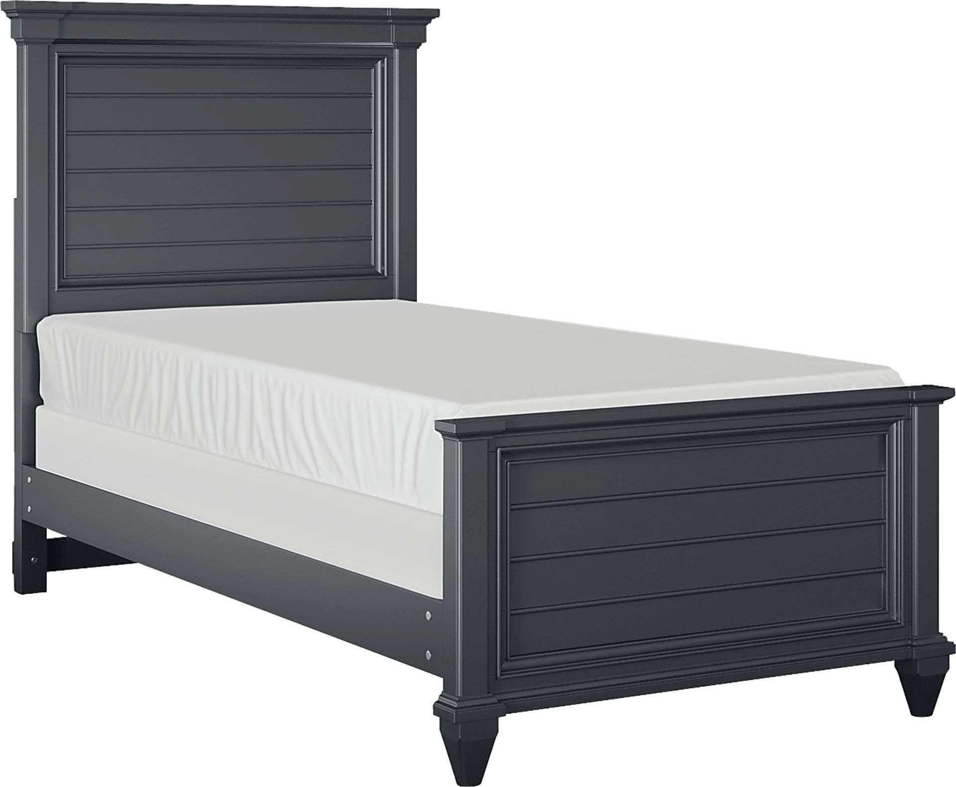 Kids Hilton Head Graphite Twin Panel Bed - Image 1
