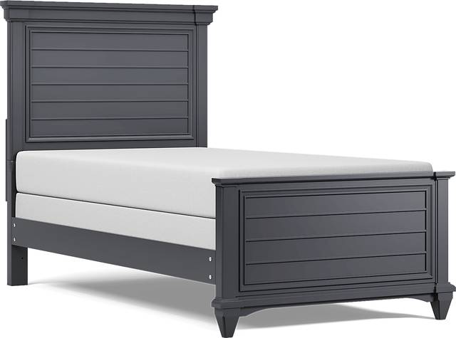 Kids Hilton Head Graphite Twin Panel Bed - Thumbnail - Image 1