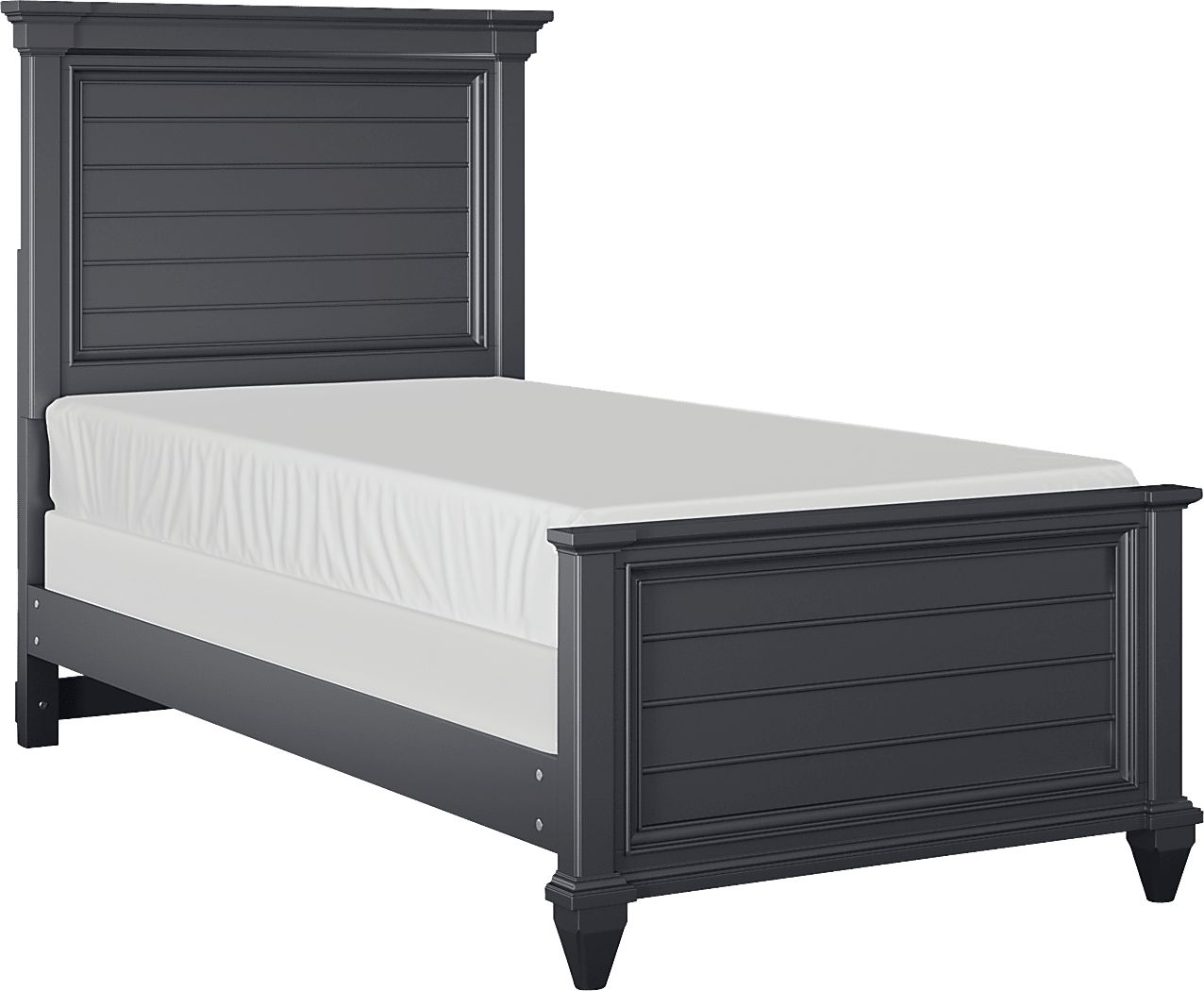 Hilton Head Graphite Black 3 Pc Twin Panel Bed - Rooms To Go