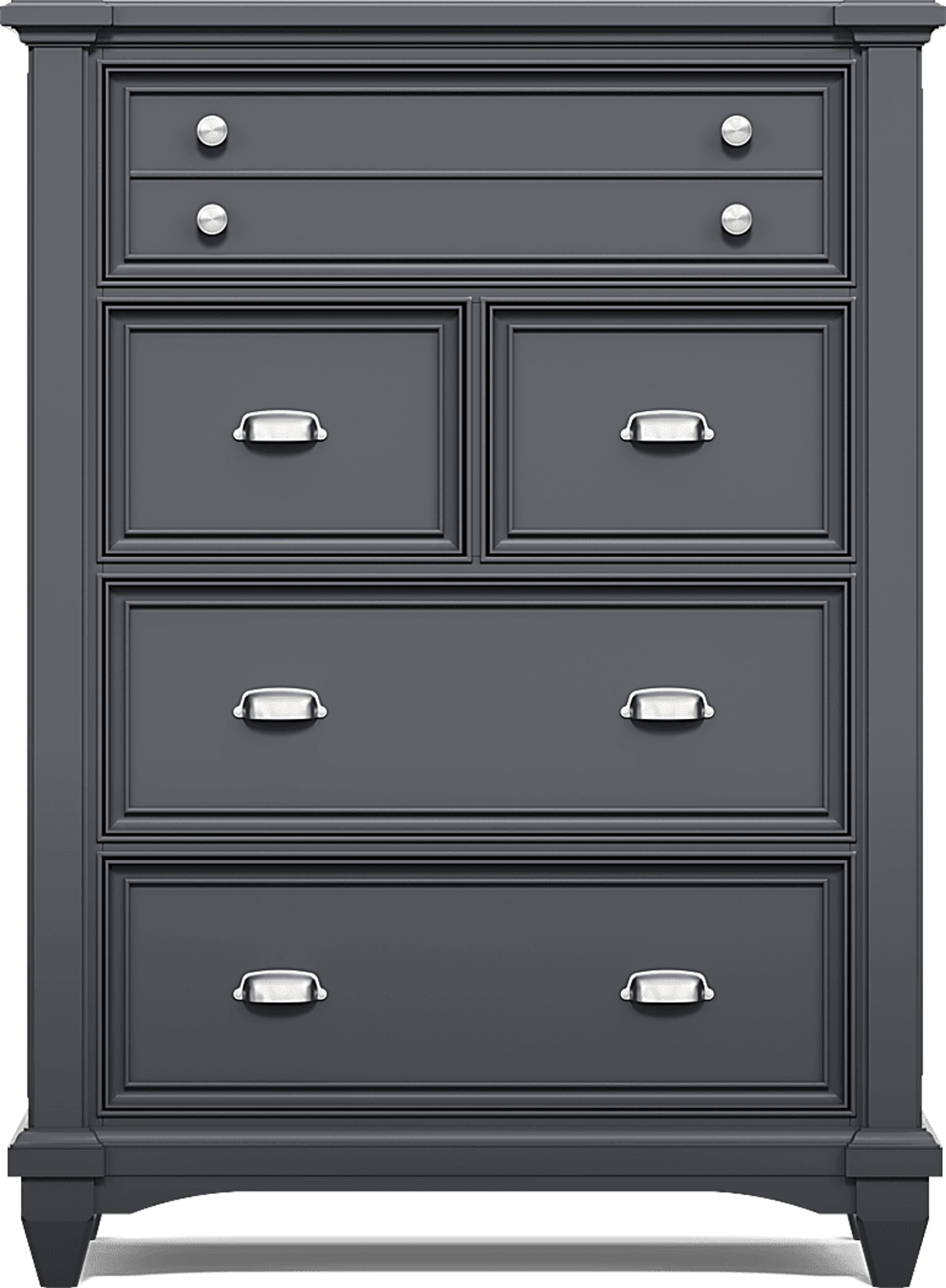 Kids Hilton Head Graphite 5 Pc Full Bookcase Bedroom - Image 4