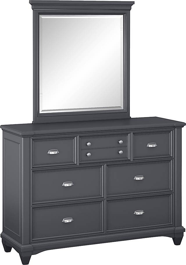 Kids Hilton Head Graphite Dresser & Mirror Set - Thumbnail - Image 1