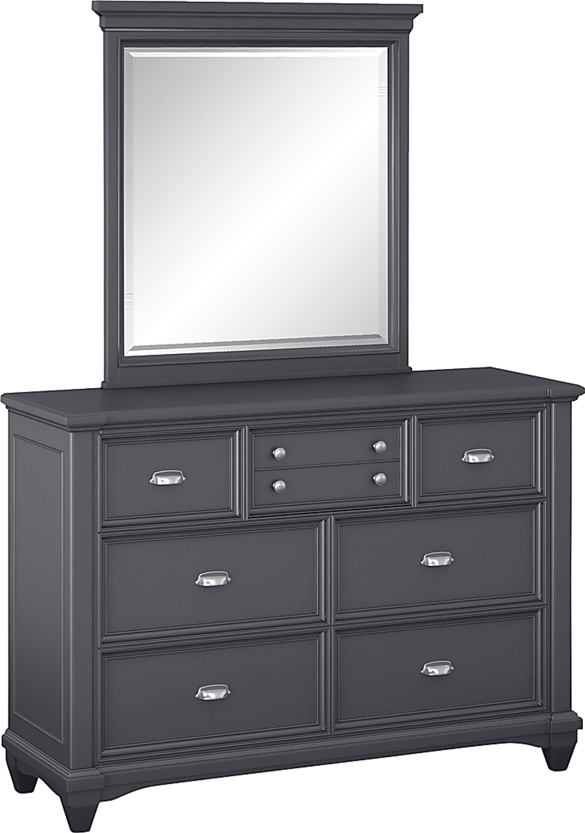 Kids Hilton Head Graphite Dresser & Mirror Set - Image 1