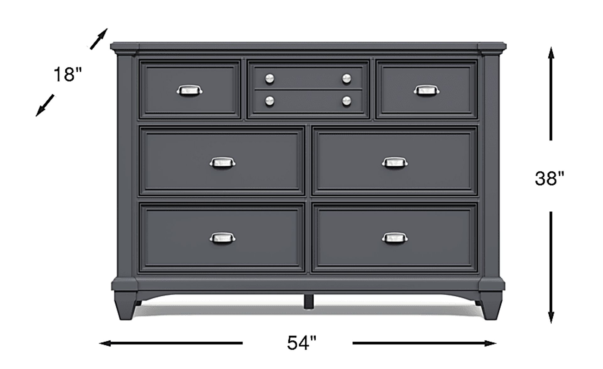 Dimension Image. Please refer to the Dimension Tab on this page for dimension details.