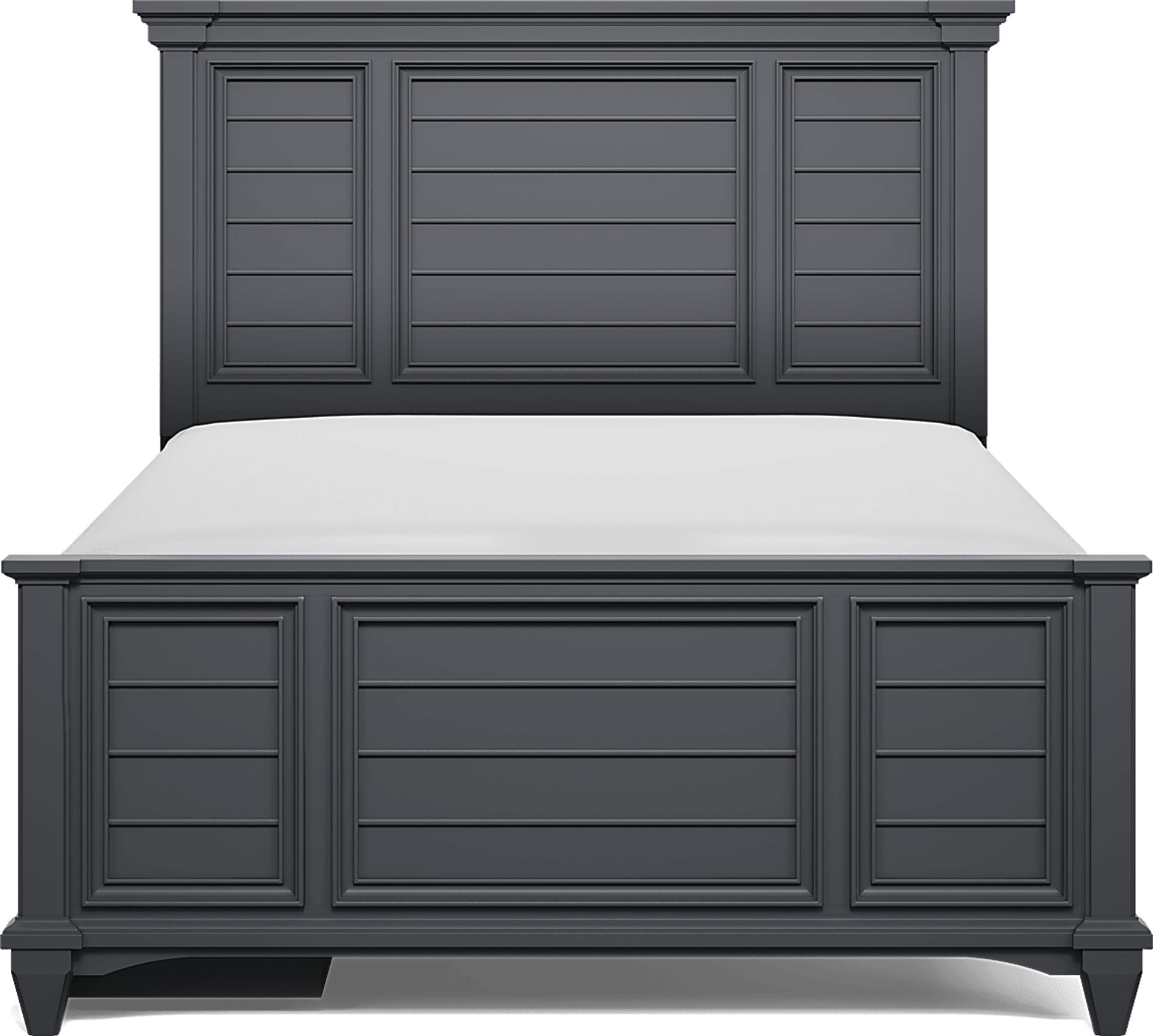 Kids Hilton Head Graphite Full Panel Bed with Storage Side Rail - Image 2