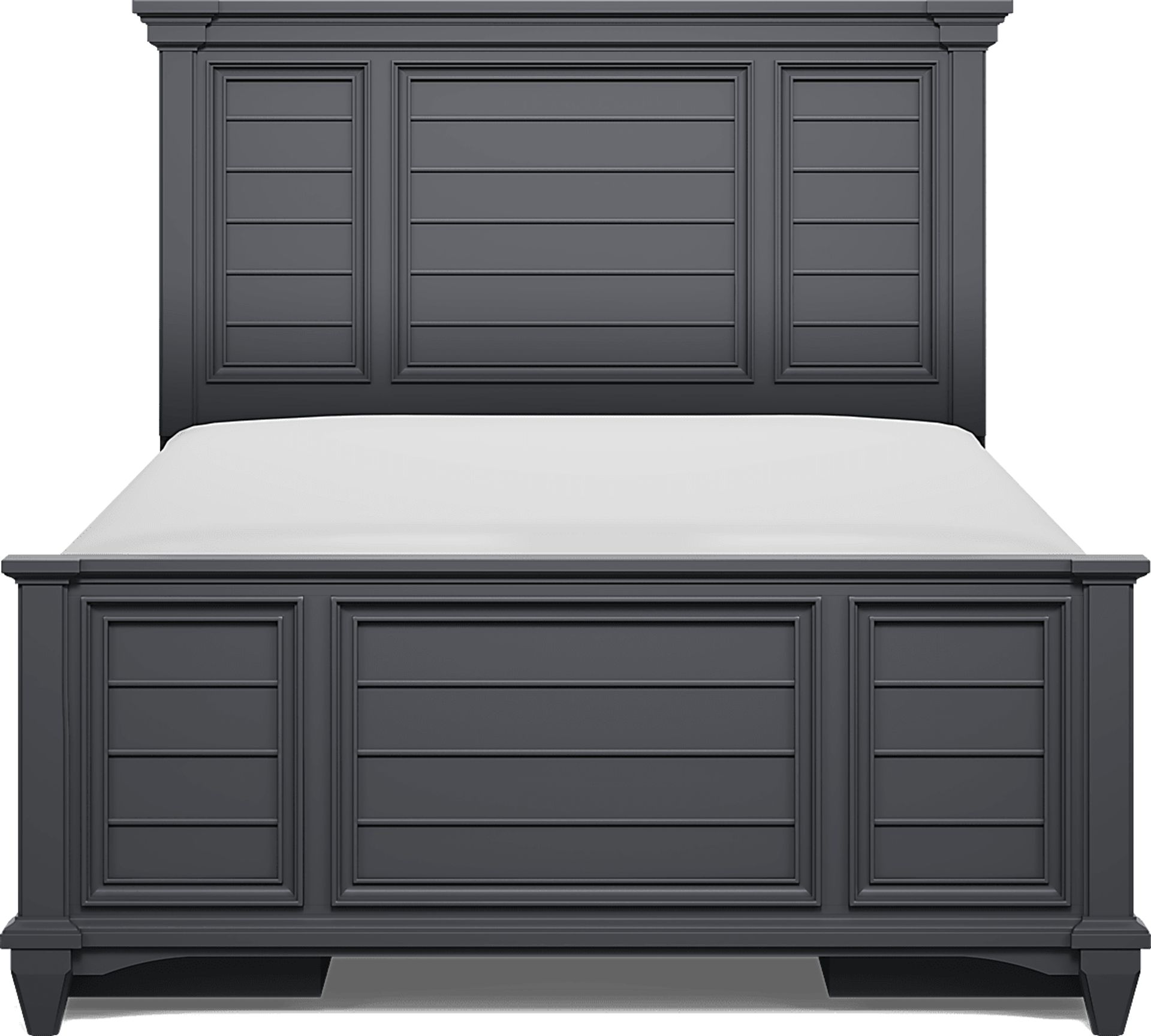 Kids Hilton Head Graphite Full Panel Bed with Storage Side Rails - Image 2