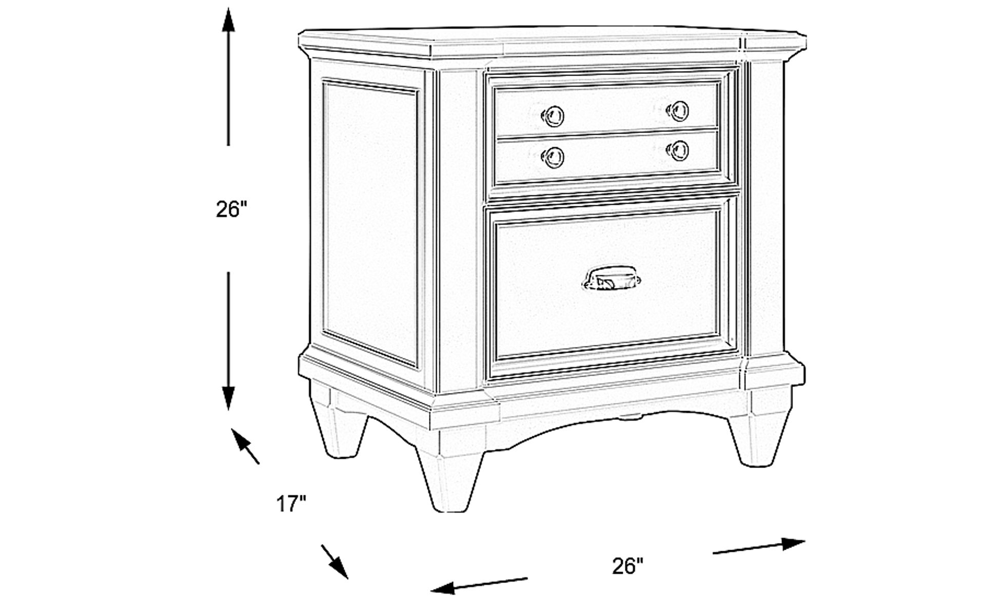 Dimension Image. Please refer to the Dimension Tab on this page for dimension details.