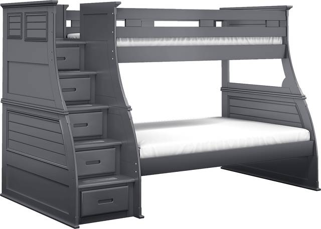 Hilton Head Graphite Twin/Full Step Bunk - Thumbnail - Image 2