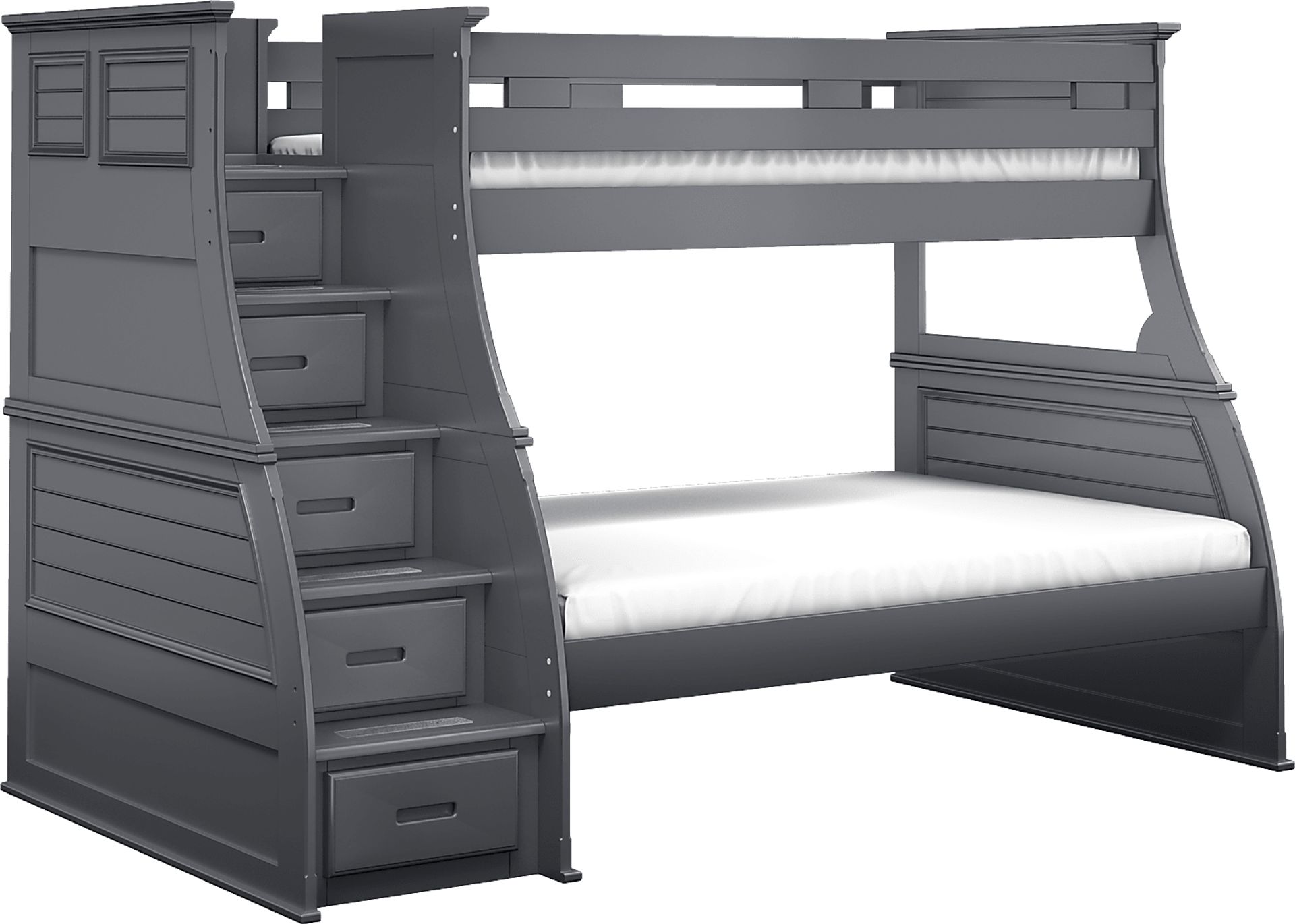 Hilton Head Graphite Twin/Full Step Bunk - Image 2