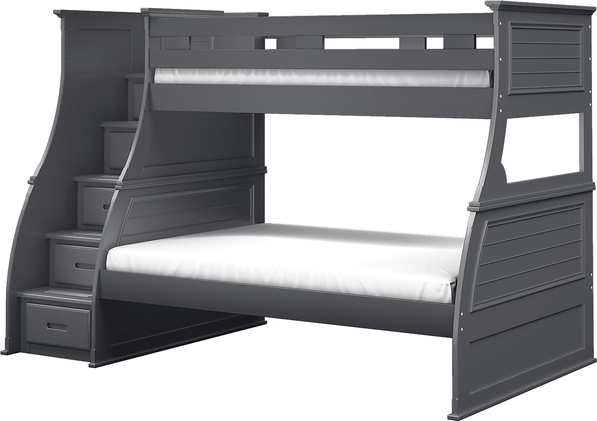 Hilton Head Graphite Twin/Full Step Bunk - Image 1