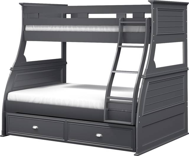 Kids Hilton Head Graphite Twin Storage Trundle - Thumbnail - Image 2