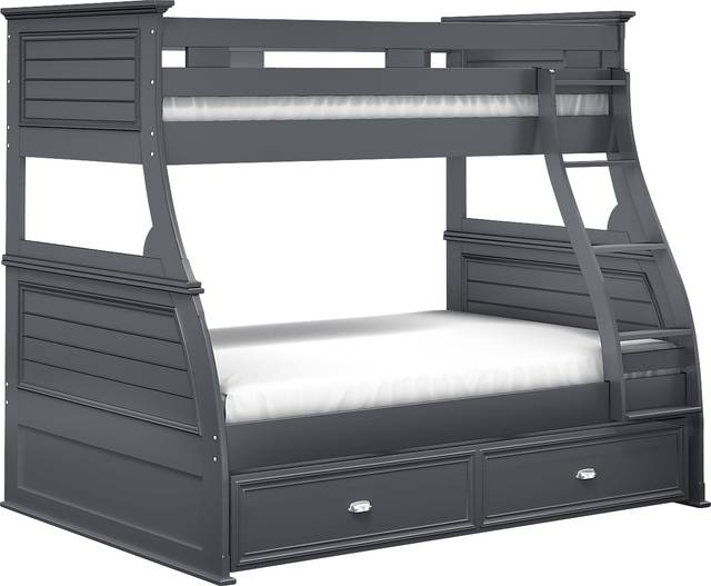 Kids Hilton Head Graphite Twin Storage Trundle - Thumbnail - Image 3