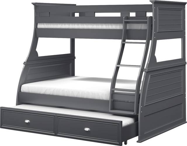 Kids Hilton Head Graphite Twin Storage Trundle - Thumbnail - Image 4