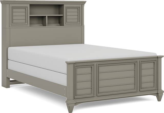 Kids Hilton Head Gray 3 Pc Full Bookcase Bed - Thumbnail - Image 3