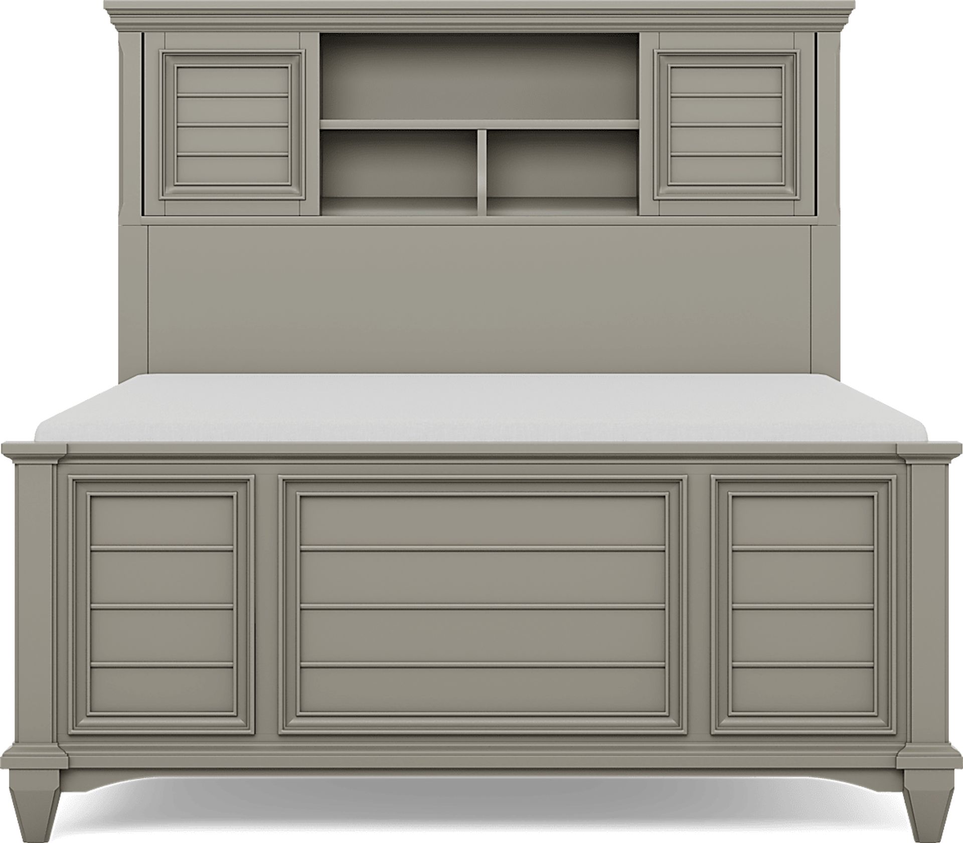 Kids Hilton Head Gray Full Bookcase Bed - Image 4