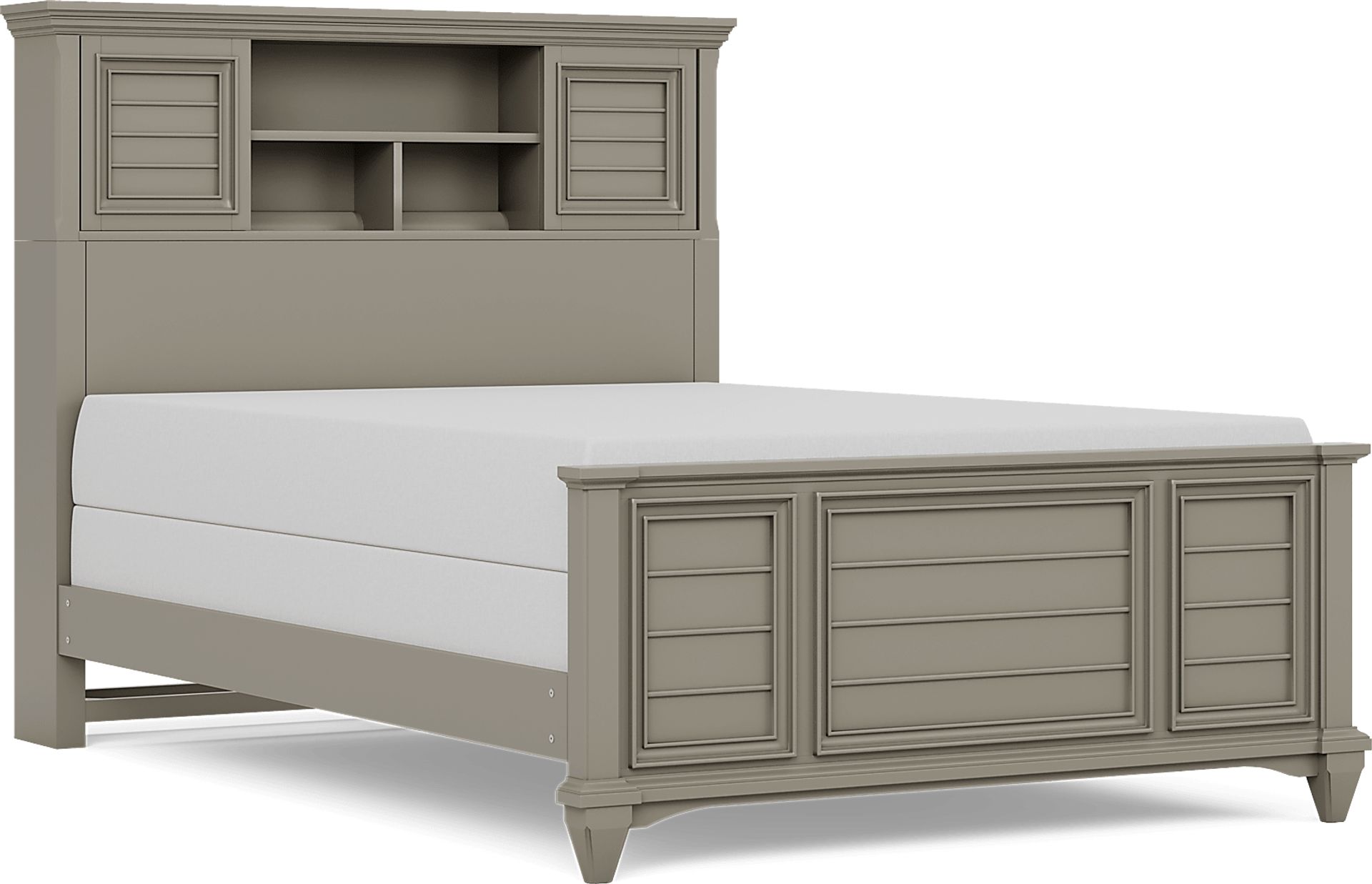 Kids Hilton Head Gray Full Bookcase Bed - Image 1