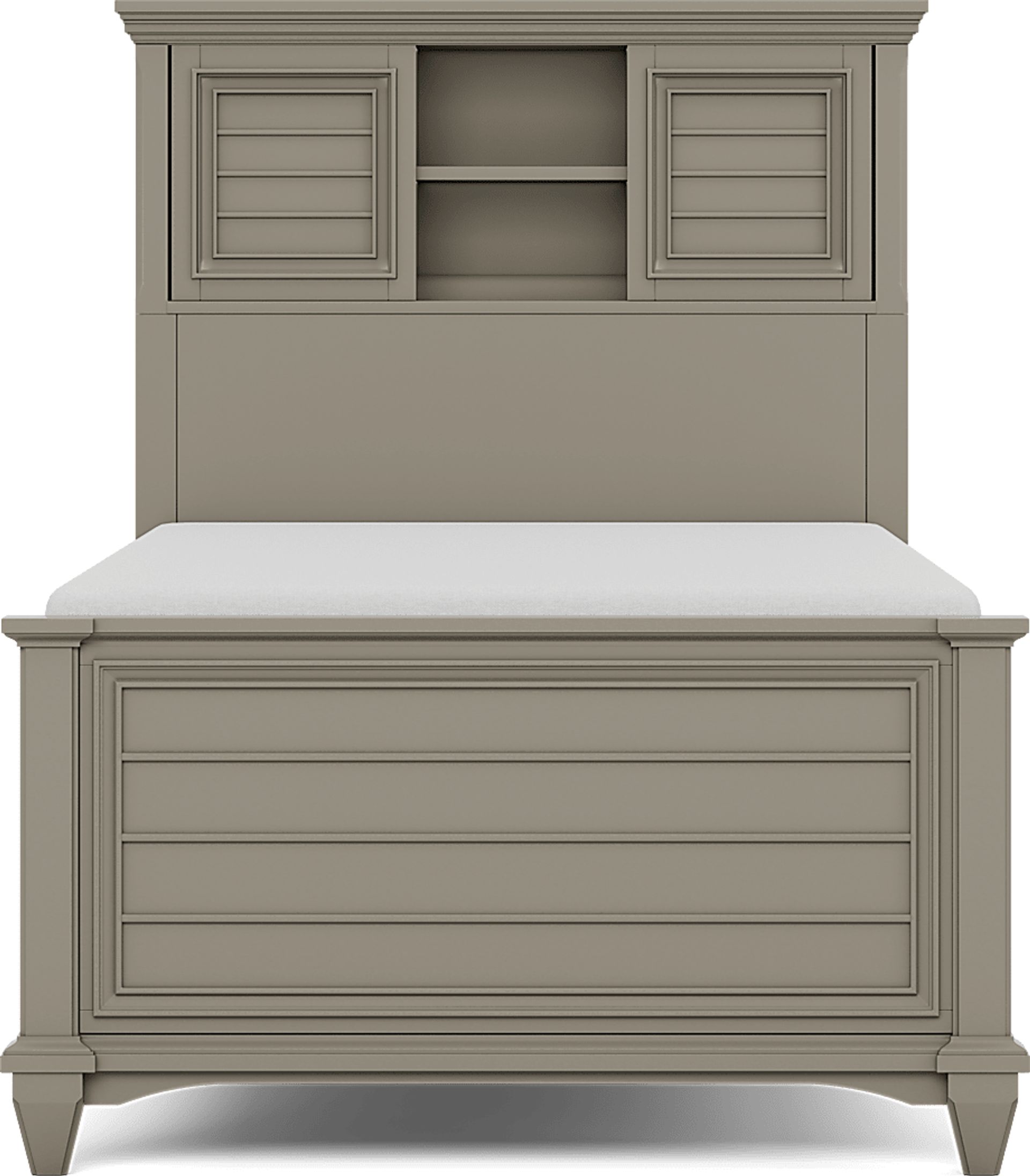 Kids Hilton Head Gray Twin Bookcase Bedroom - Image 8