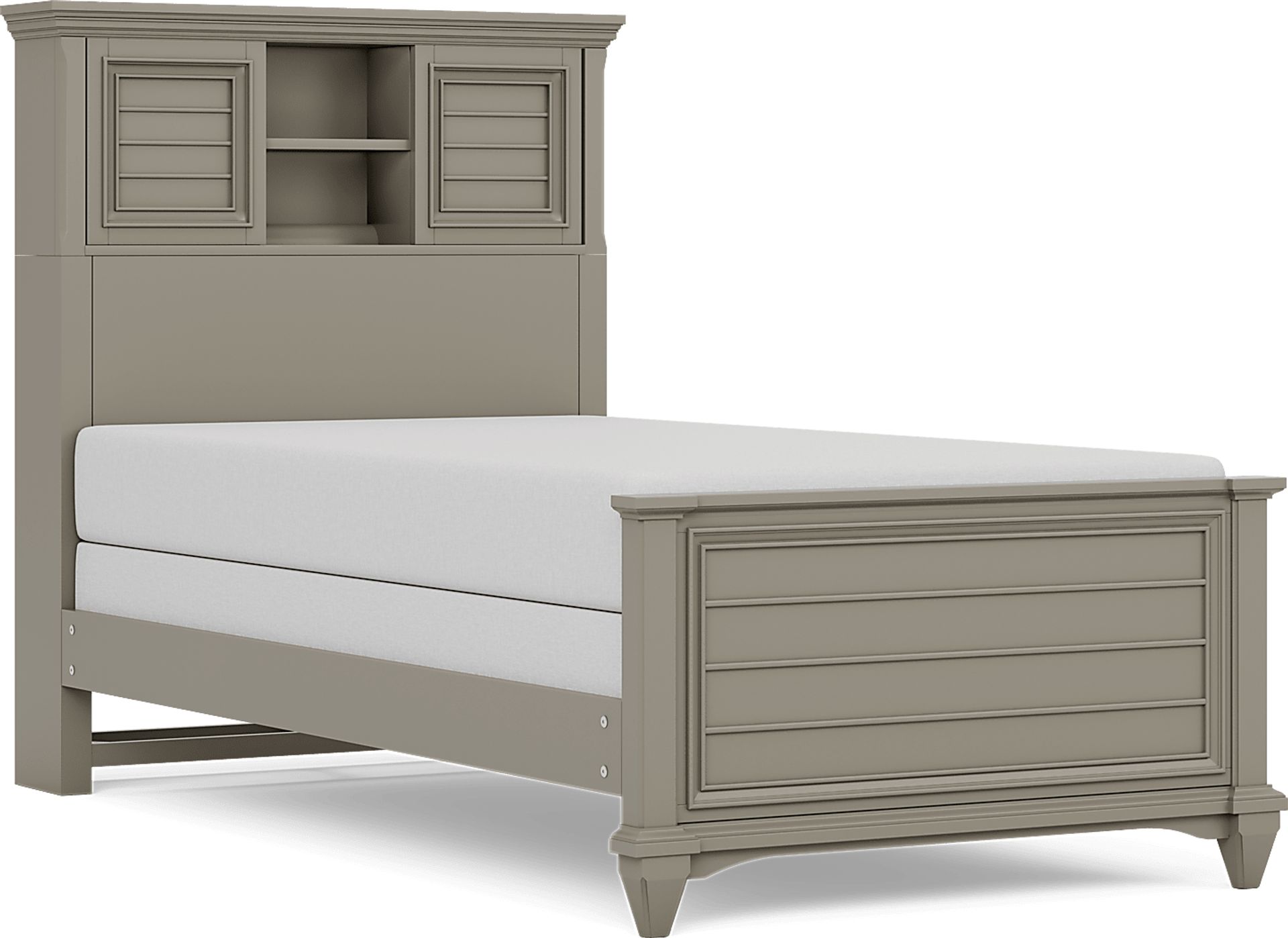 Kids Hilton Head Gray Twin Bookcase Bedroom - Image 7