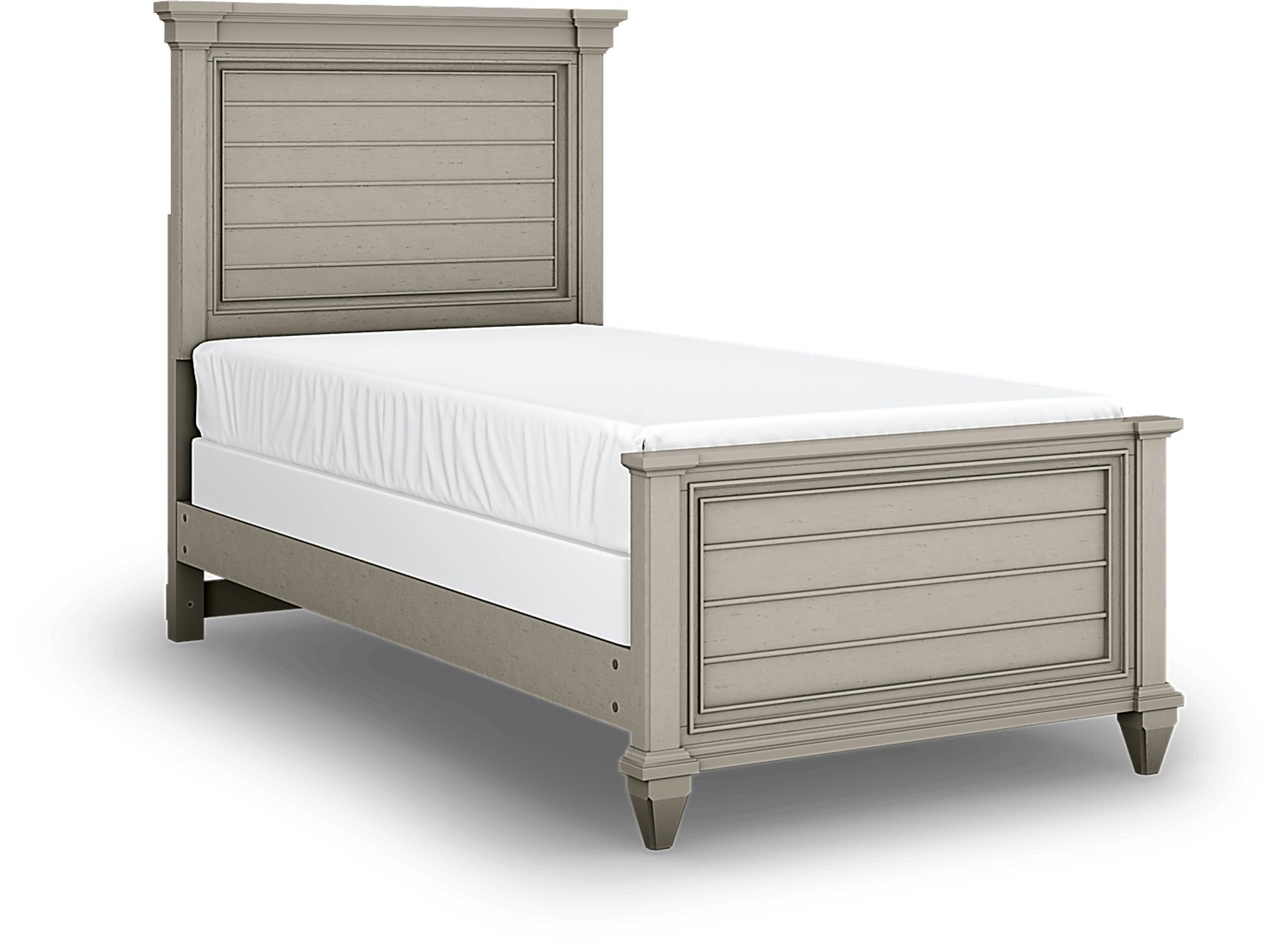 Kids Hilton Head Gray 3 Pc Twin Panel Bed - Image 1