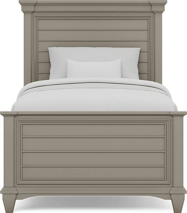 Kids Hilton Head Gray 3 Pc Twin XL Panel Bed - Thumbnail - Image 2