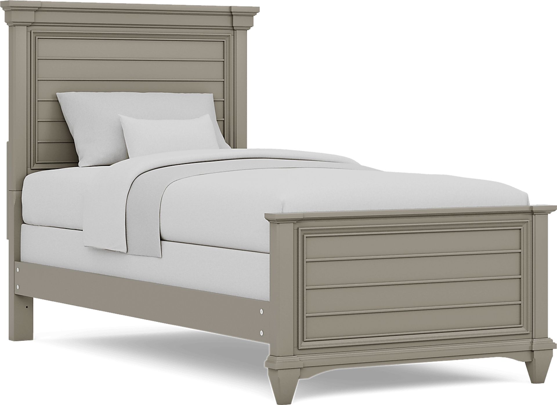 Kids Hilton Head Gray 3 Pc Twin XL Panel Bed - Image 1