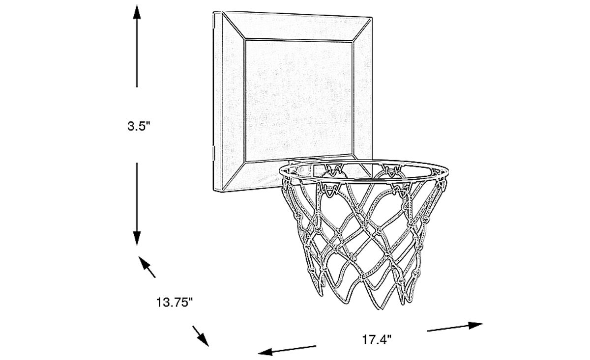 Hilton Head Gray Basketball Hoop 