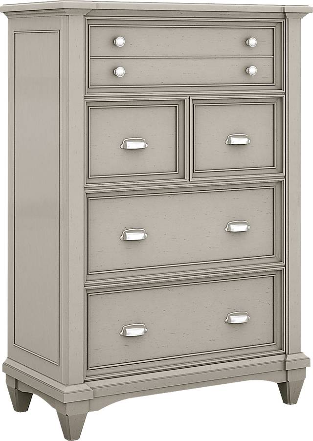 Kids Hilton Head Gray 5 Pc Twin Bookcase Bedroom - Thumbnail - Image 3