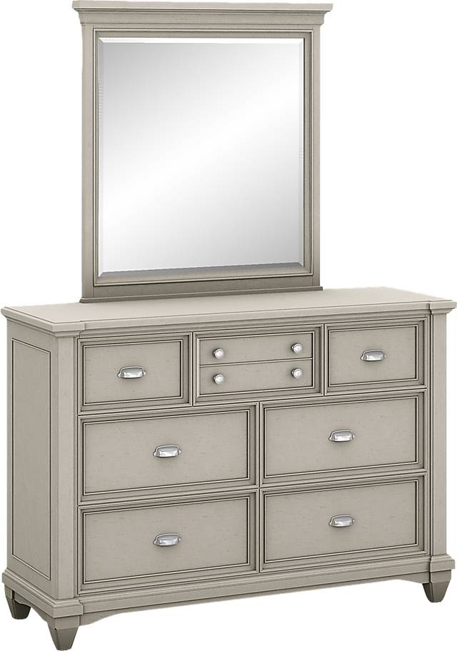 Kids Hilton Head Gray Dresser & Mirror Set - Thumbnail - Image 1
