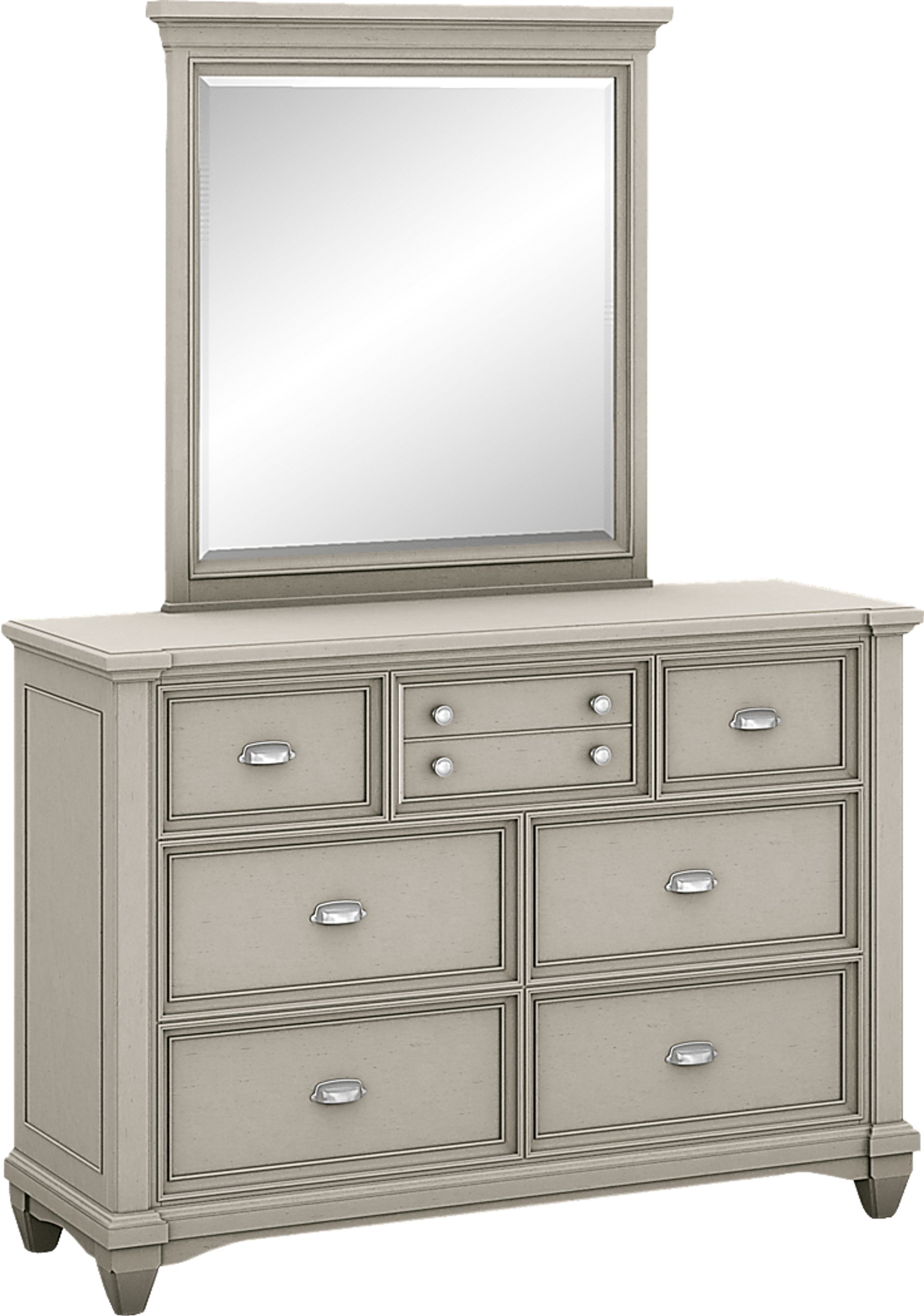 Kids Hilton Head Gray Dresser & Mirror Set - Image 1