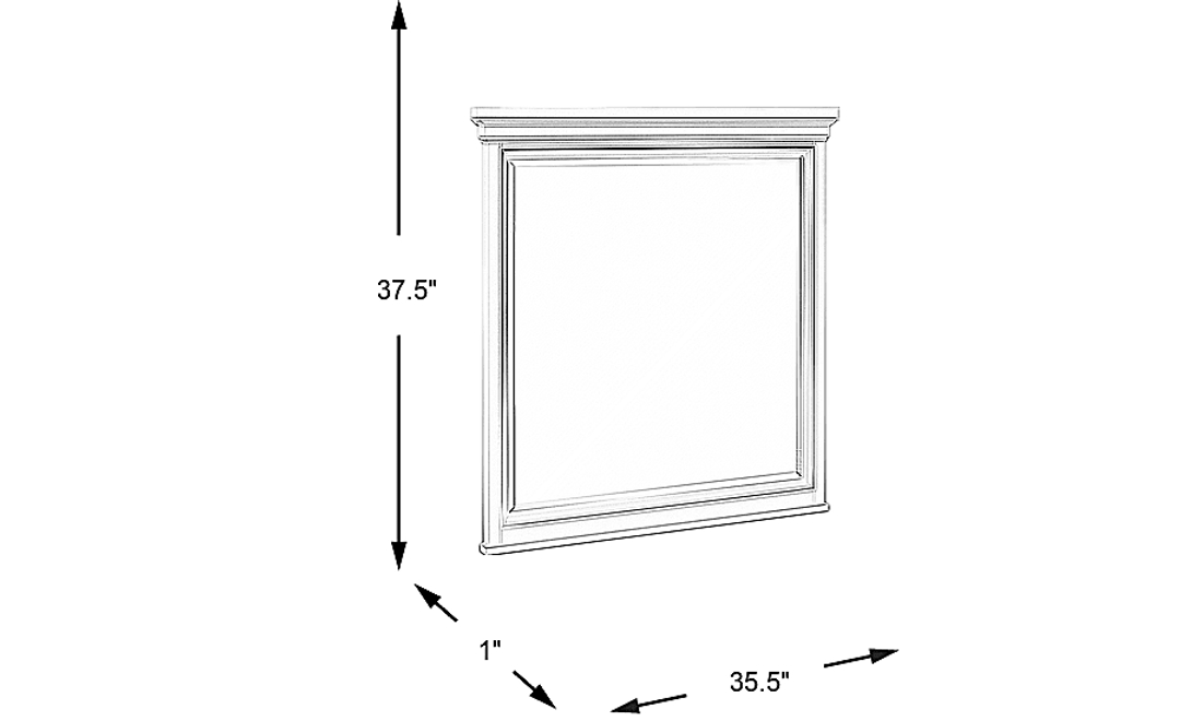 Kids Hilton Head Gray Mirror