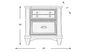 Kids Hilton Head Gray Nightstand
