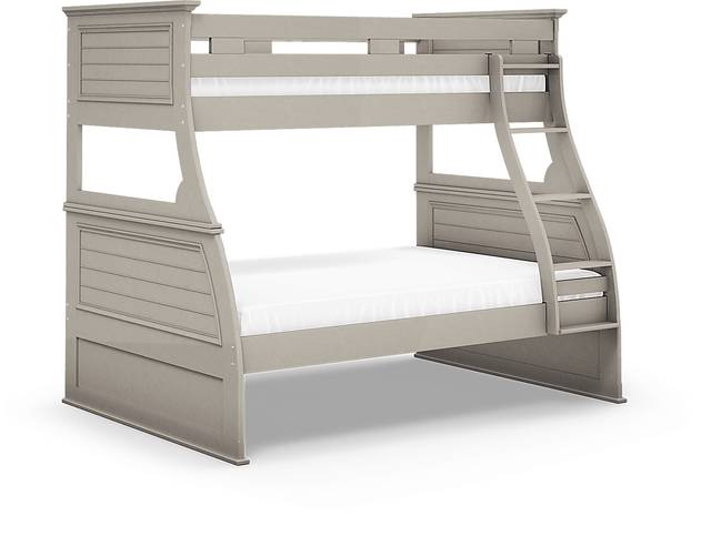 Kids Hilton Head Gray Twin/Full Bunk Bed - Thumbnail - Image 3