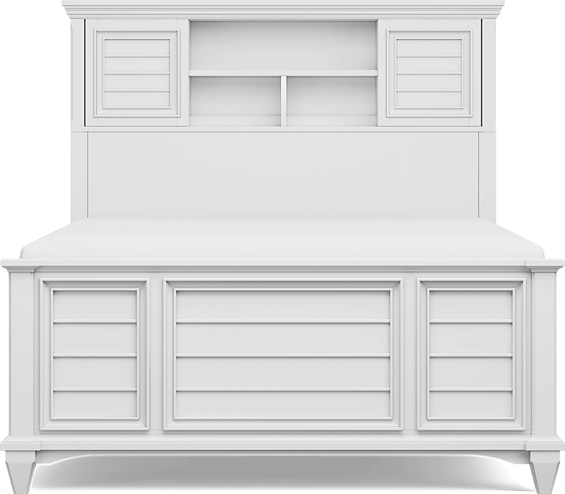 Kids Hilton Head White Full Bookcase Bed - Image 3