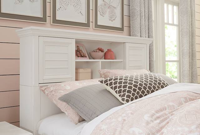 Kids Hilton Head White 5 Pc Full Bookcase Bedroom - Thumbnail - Image 5