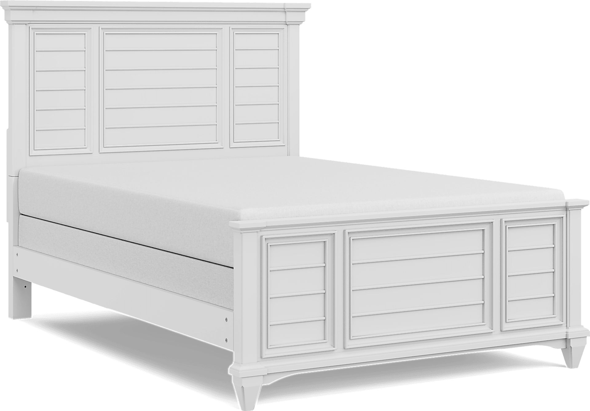 Kids Hilton Head White Full Panel Bed - Image 1