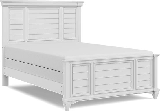 Kids Hilton Head White Full Panel Bed