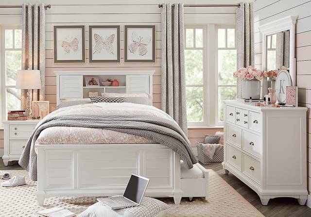 Kids Hilton Head White 3 Pc Twin Bookcase Bed - Thumbnail - Image 3