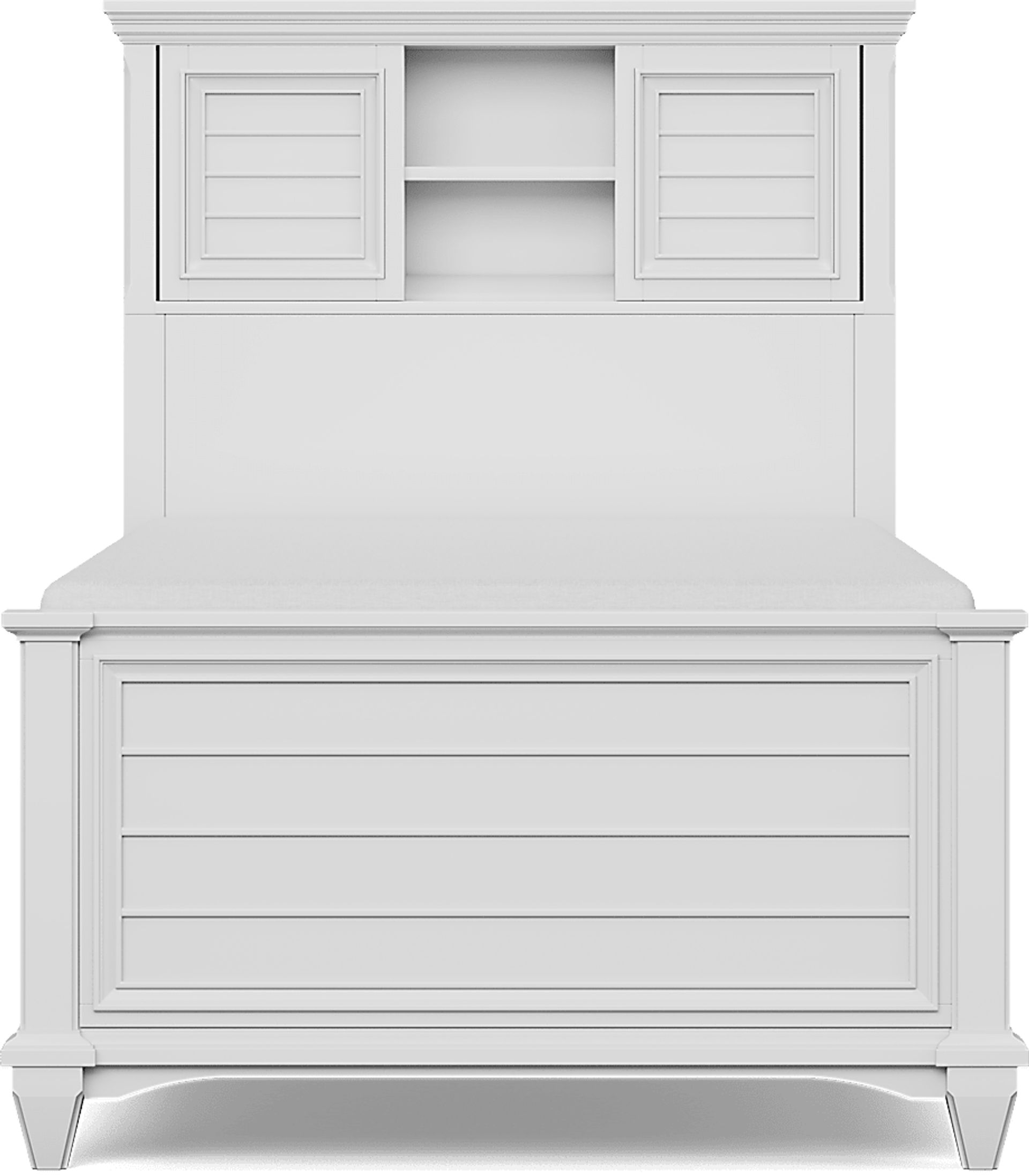 Kids Hilton Head White Twin Bookcase Bedroom - Image 3