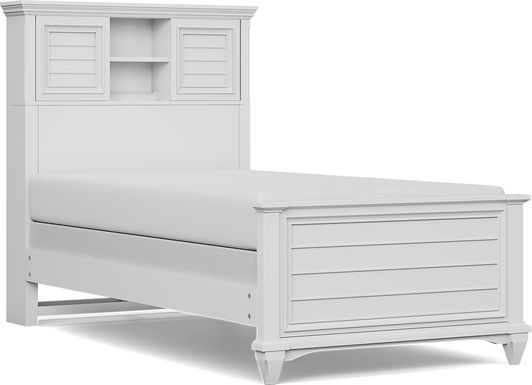 Kids Hilton Head White Twin Bookcase Bed