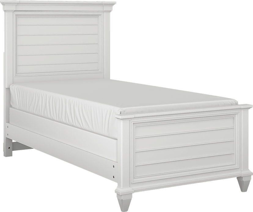 Kids Hilton Head White Twin Panel Bed