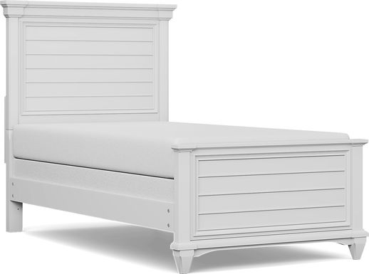 Kids Hilton Head White Twin Panel Bed